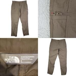 The North Face Pants Green Zip Off Shorts Hiking Size Womens 4 Nylon Drawstring